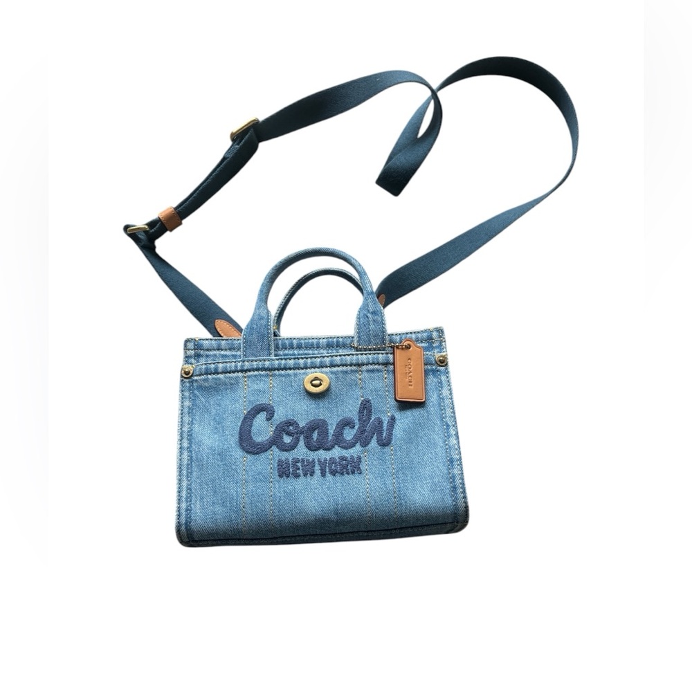 Coach mini cargo 20 Denim tote